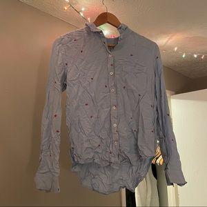 Lady bug button down